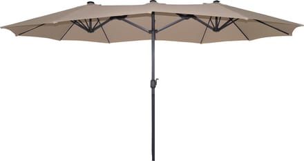 SenS-Line - Marbella Parasol Taupe 270x450 Cm - Grijs