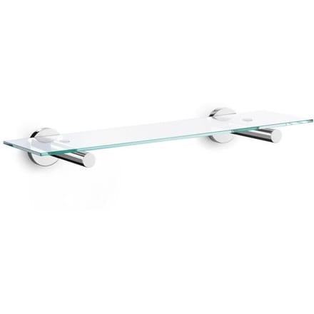 Zack Scala planchet 50x12x6cm helder glas RVS