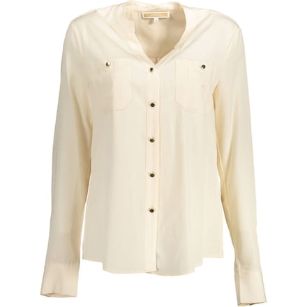 Zijde Blouse Relaxed Fit V-hals