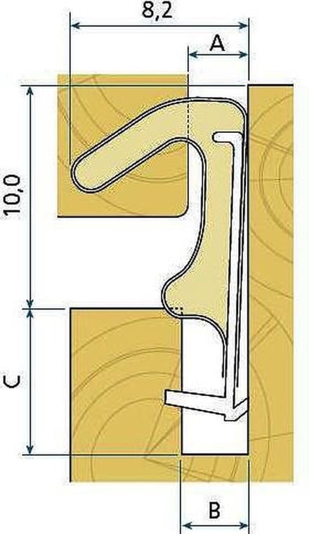 Q-Lon 3094 Groefbreedte 27-32mm per 7M Wit
