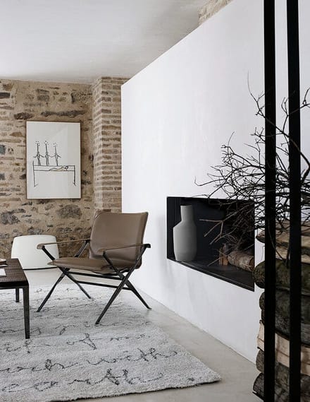 B&B Italia Beverly '14 Fauteuil - Leder duifgrijs