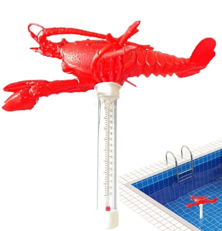 Waterthermometer - Zwembadmeter - Watertemperatuur meten - Dierenontwerp - 20 cm - Kreeft