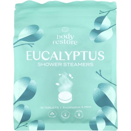 Shower Steamers Eucalyptus & Mint 15-pack - Body Restore - Douche Tabletten met 100% Etherische Eucalyptusolie - Aromatherapie Douche - Voordeelpak