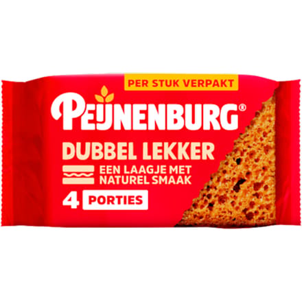Dubbel lekker naturel 4-pack