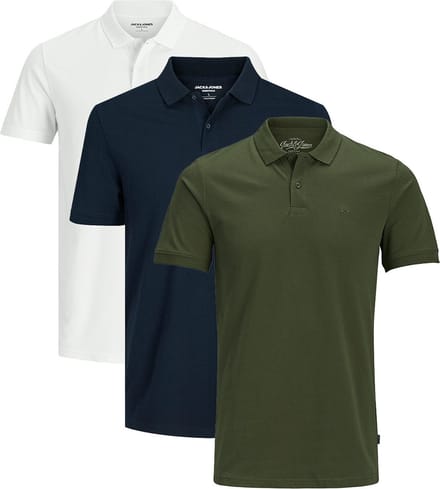 Jack & Jones Heren poloshirt 3 pack Basic