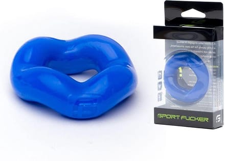 Sport Fucker - Revolution Ring - Rekbare Cockring - Blauw
