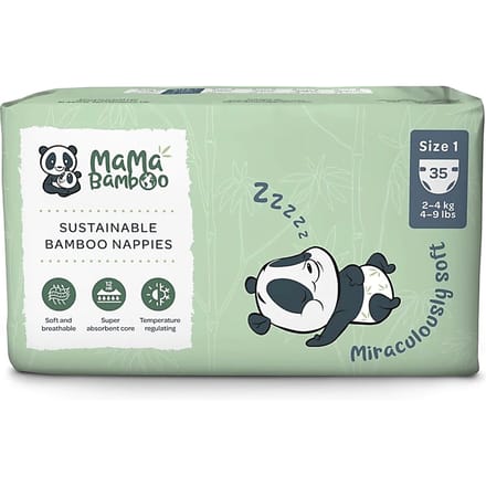 Mama Bamboo Eco Luiers - Newborn - Maat 1 35 stuks