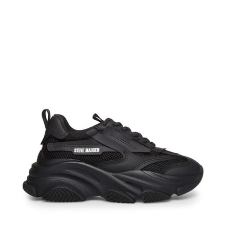 Steve Madden Possession Sneakers Laag - zwart - Maat 36