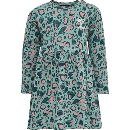 Hummel Kinder Kleid Langarm Sonja Dress Longsleeve 215466 Mineral Blue-86 - ca. 18 Monate