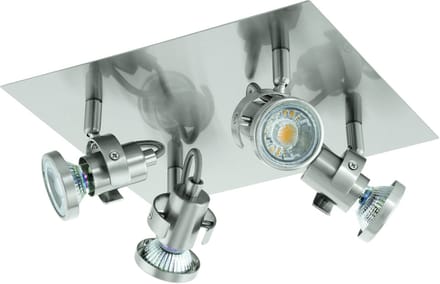 EGLO Tukon 3 - Spot - 4 Lichts - LED - Nikkel-Mat