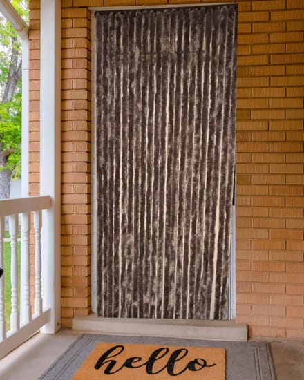 Kattenstaart vliegengordijn Taupe 90x220 cm