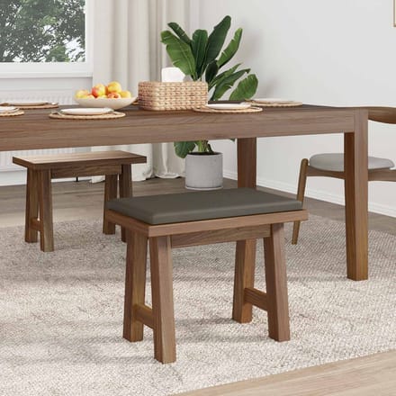 vidaXL - Bankkussen - Kunstleer - Grijs - Diepte - 35 - cm