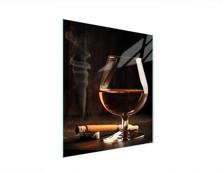 TMK ArtDeko Wijn Serie - Snijplank - 45x52 cm - Glas - Veilig
