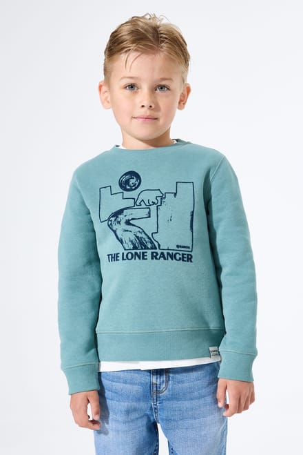 GARCIA Jongens Print Sweater Groen Lange mouw