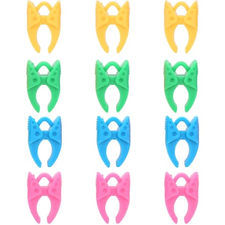 12 stuks Siliconen Spoelklemhouder Spoel Spoel Draadclip Naaigereedschap Accessoires green