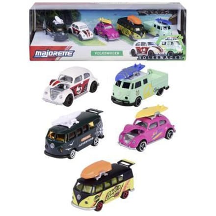 Majorette Volkswagen The Originals Giftpack 5-pack Voertuigen Speelgoed voertuigen Diverse speelgoedvoertuigen