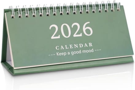 Bureaukalender 2025-2026 Klein - Staand Bladermodel voor Thuis en Kantoor