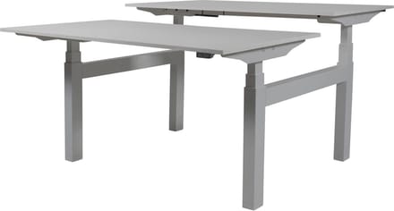 Zit Sta Bureau (2pp) - Elek 140x80/80 grijs - alu frame