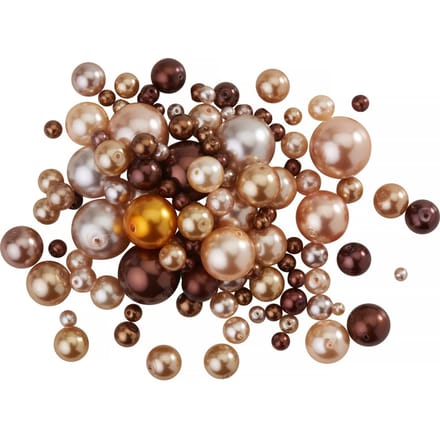 Glazen waskorrel mix, 65g - room/Bruin