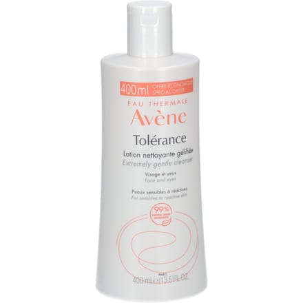Avène Tolerance Reinigende gel-lotion | Reactieve huid Gelaat & ogen 400 Lotion