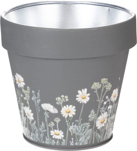 Bloempot met madeliefjesmotief voor een stijlvol interieur, 11 cm, 4 s