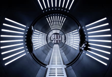 Komar Fotobehang Star Wars Tunnel 368x254 cm zwart