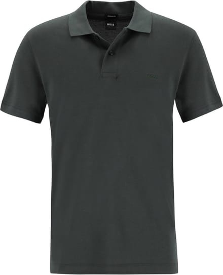 Poloshirt BOSS Black Pallas donkergroen pique