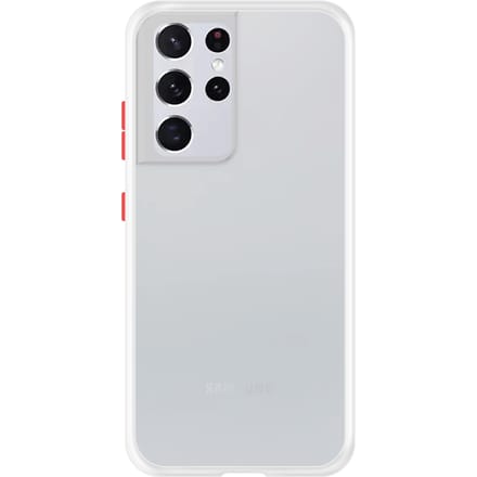 Samsung Galaxy S21 Ultra Back Cover - Wit/Transparant