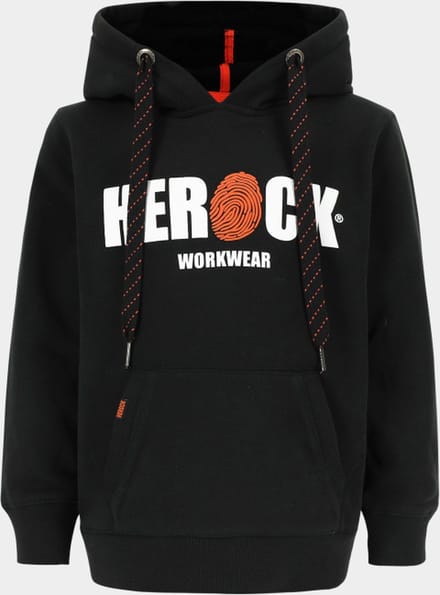 Herock Hero Kids sweater met kap Zwart 122/128