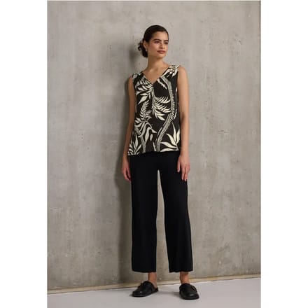 Gedessineerde blouse top
