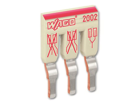 Wago Staggered jumper, 3-weg, geïsoleerd, lichtgrijs