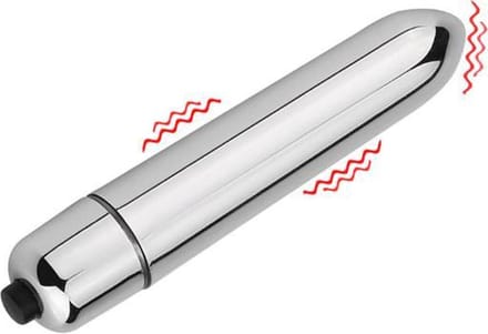 Mini-Vibrator - Dildo - Waterdicht- G-Spot - Zilver