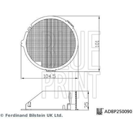 Cabinefilter BLUE PRINT ADBP250090