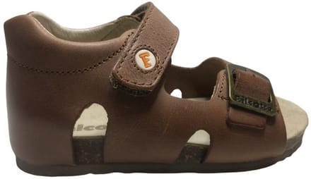 Falcotto - Bea - Mt 25 - gesp velcro lederen sandalen - Cognac
