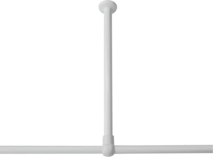 Sealskin Seallux - Plafondsteun voor douchegordijnstang 60 cm - Wit