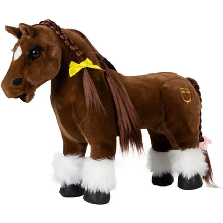 Equestro Speelgoedpaard - Bruin/Wit 48x33 cm