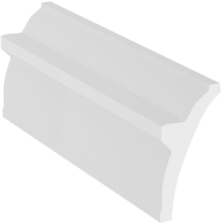 Vente-unique Set van 3 kroonlijsten voor plafond van polystyreen L290 x H10 cm wit - RANETIA