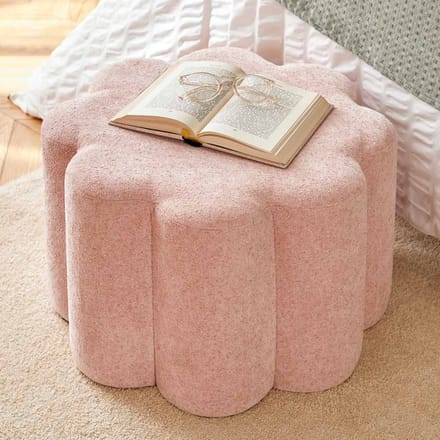 Eazy Living Poef Ø 50 cm Vieve Roze