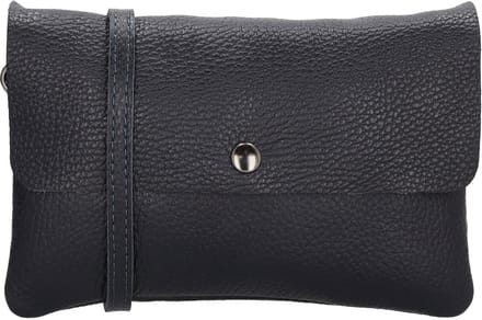 Charm London Anna Schoudertas - 100% Leer - Leren Tas - Donker navy