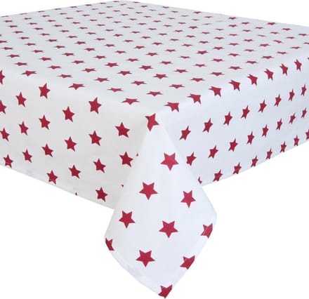 Tafelkleed - 100% Katoen - Catch a Star - Sterren- 150 x 250 cm - Rood