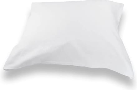 Briljant Baby Molton Kussensloop 40x60 - met rits - 2 pack-Wit - 100% Katoen