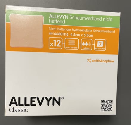 Smith & Nephew - Allevyn niet-klevende schuimverband - 4,5cm X 5,5cm - 12 stuks