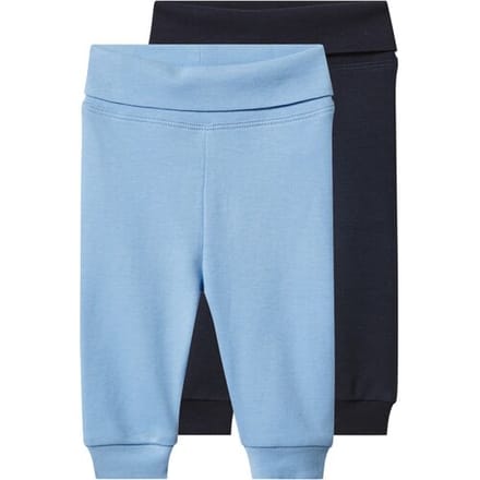 LUPILU Set van 2 baby joggingbroeken (Blauw, 62-68)