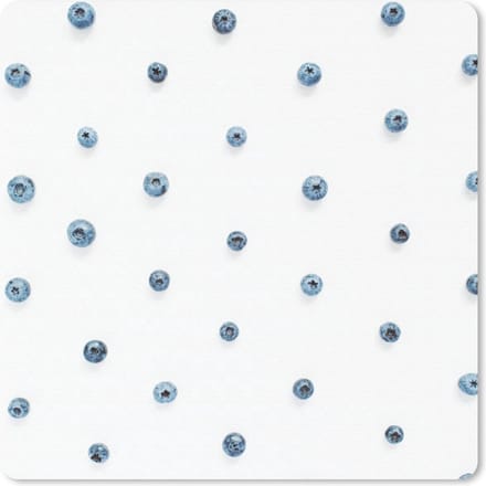 Muismat 20x20 cm - Mousepad Zomer - Bes - Blauw - Muismatten