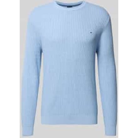 Gebreide pullover met labeldetail