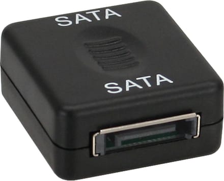 SATA data koppelstuk - SATA300 - 3 Gbit/s / zwart