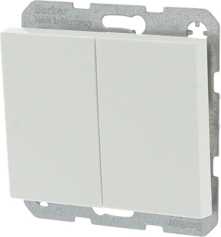 Berker K1 Schakelaar Inbouw Wissel/Wissel - Polarwit