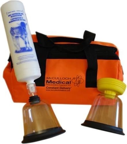 Excellent Kalf pomp - Roodder - beademingspomp - Reanimator - Zuigpomp - Inclusief fles - Oranje