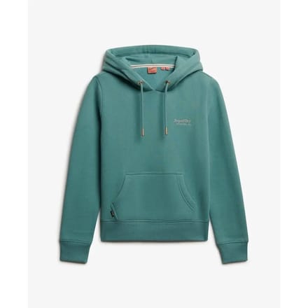 Superdry Essential Logo Hoodie Blue Grootte: 40