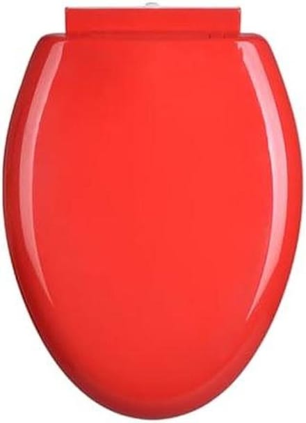 Toiletbril Softclose - WC-bril Deksel - Stil Sluiten - Snelle Ontgrendeling - D-vorm - Rood